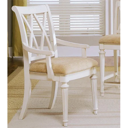 Arm Chair with Cut-Out Back